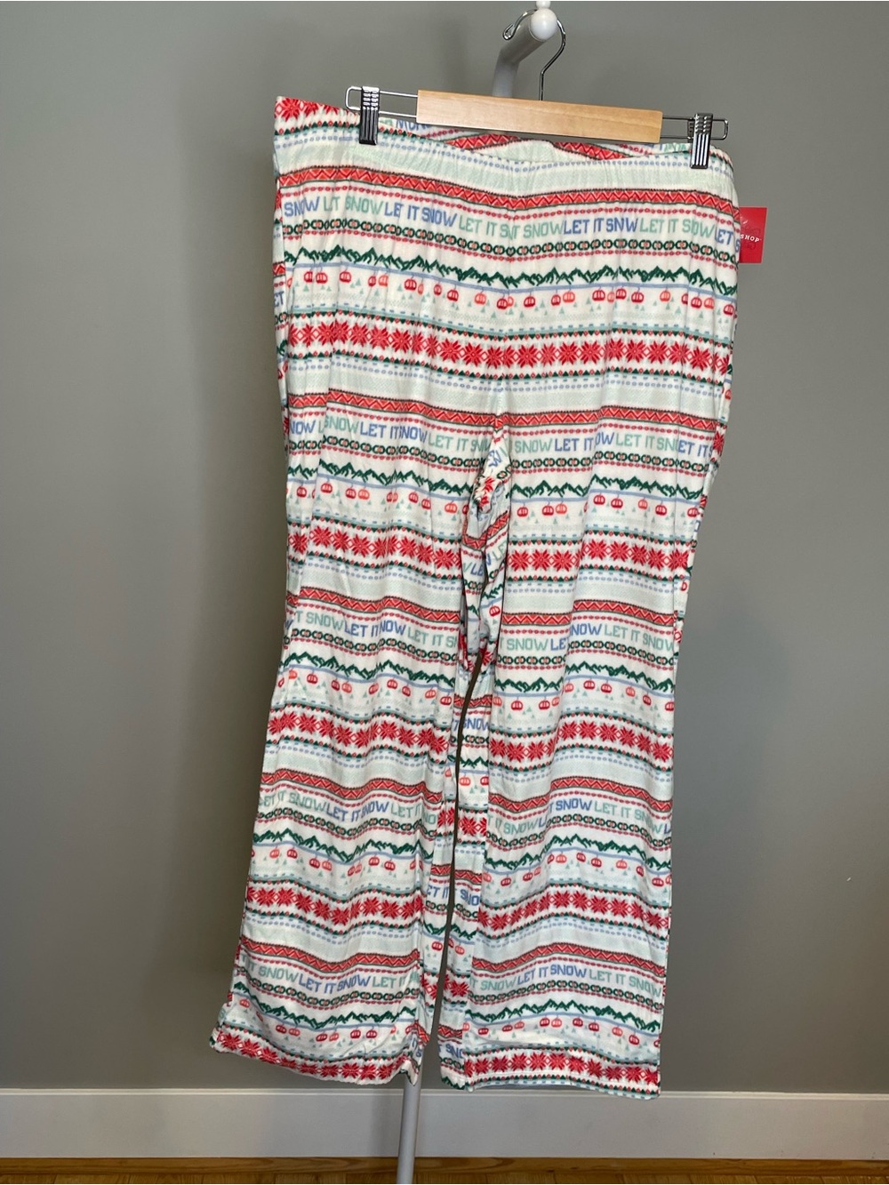 Holiday Print Wide-Leg Pajama Pants - Plus Sizes 1X-4X